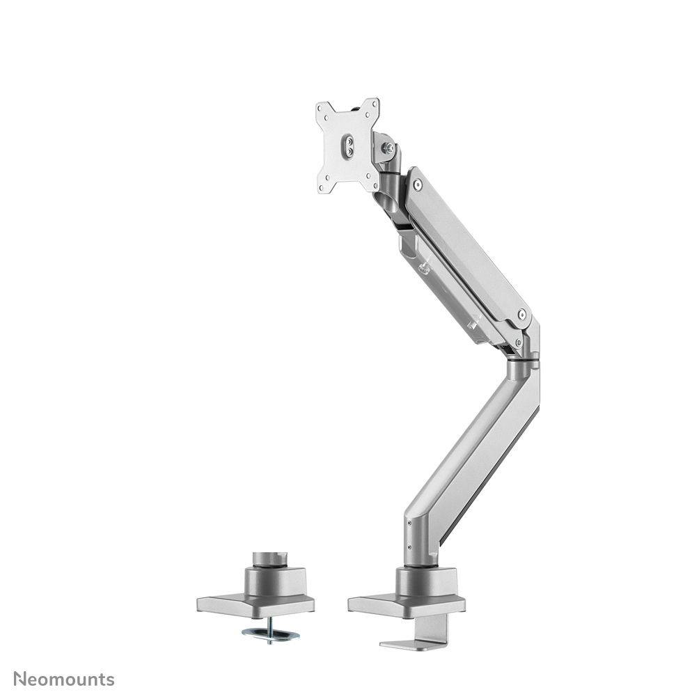 Neomounts NM-D775SILVER Monitor arm 10-32" - gas spring - Topfix - 180°-stop